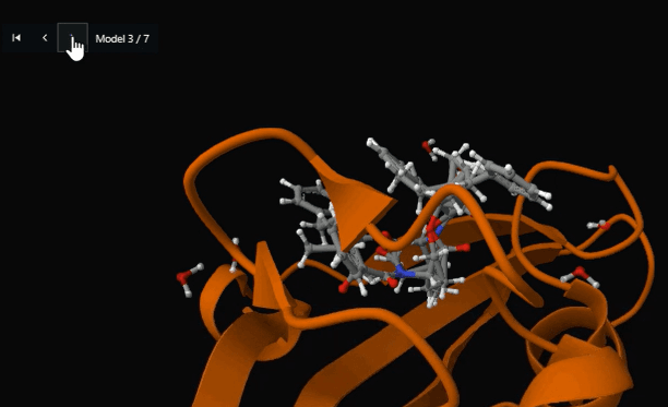 Figure 14. Detailed binding site view showing SB3 ligand positioned within the FKBP12 active site cavity (Model 3 of 7) for structure-activity relationship analysis.