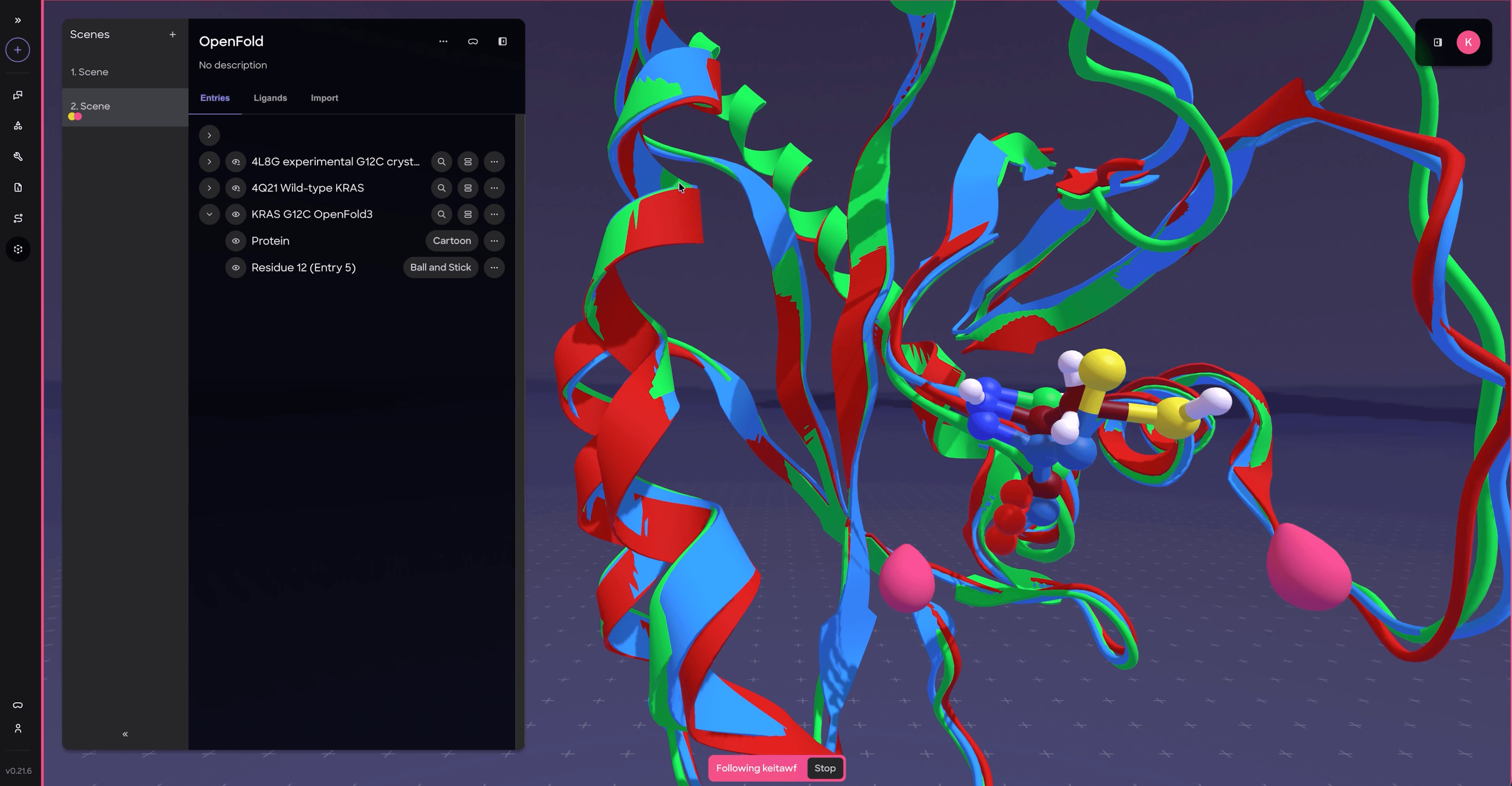 Nanome web app full platform screenshot